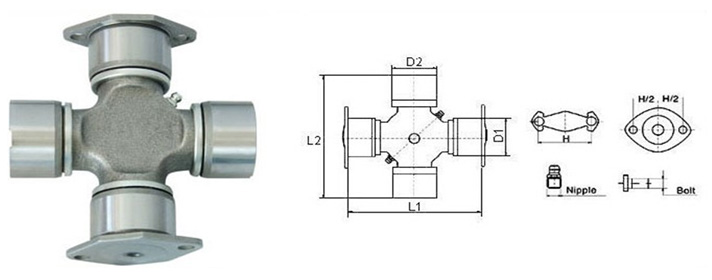 Type D-2 Plate And 2 Plain Bearings