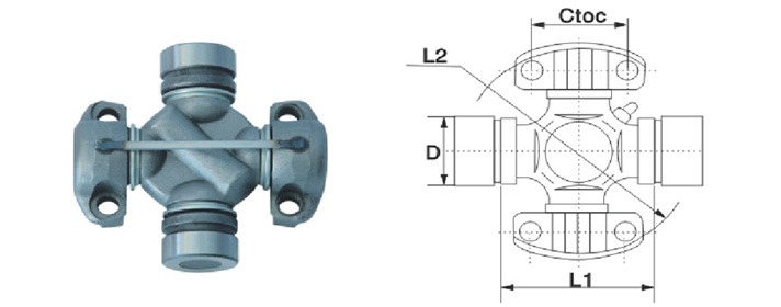 Type FB-2 Wing And 2 Grooved Bearings