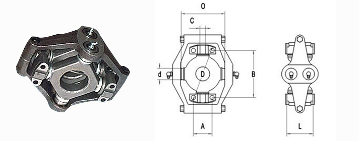 Type L-Frame Coupled Universal Joint Cross Kits